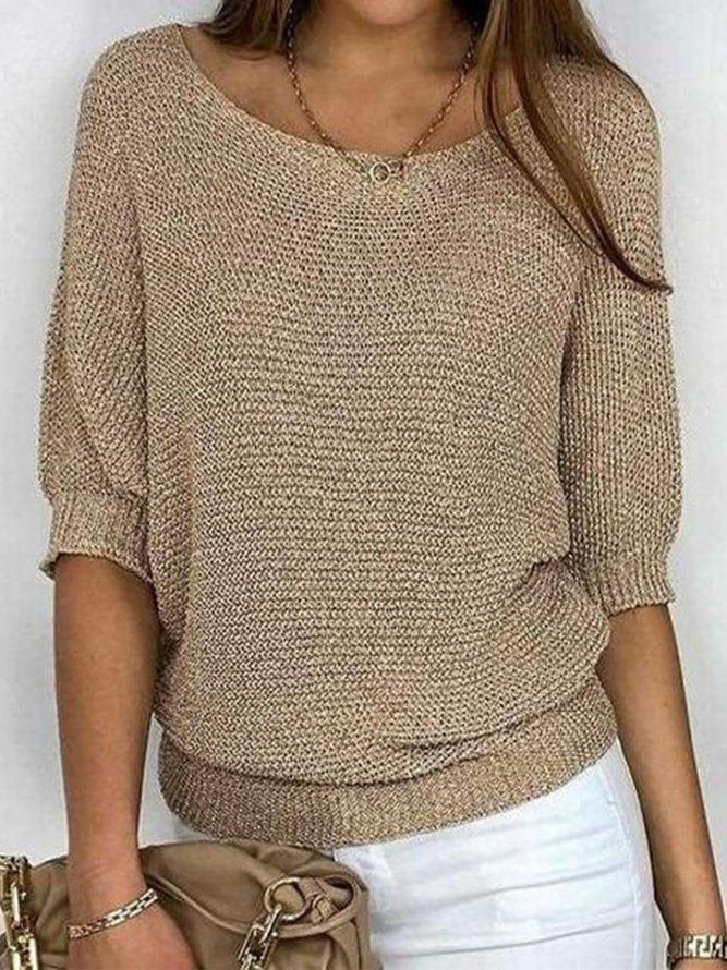 Kastanienwarm Strickpulli