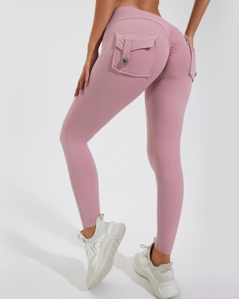 Fitness Leggings mit Cargo Taschen