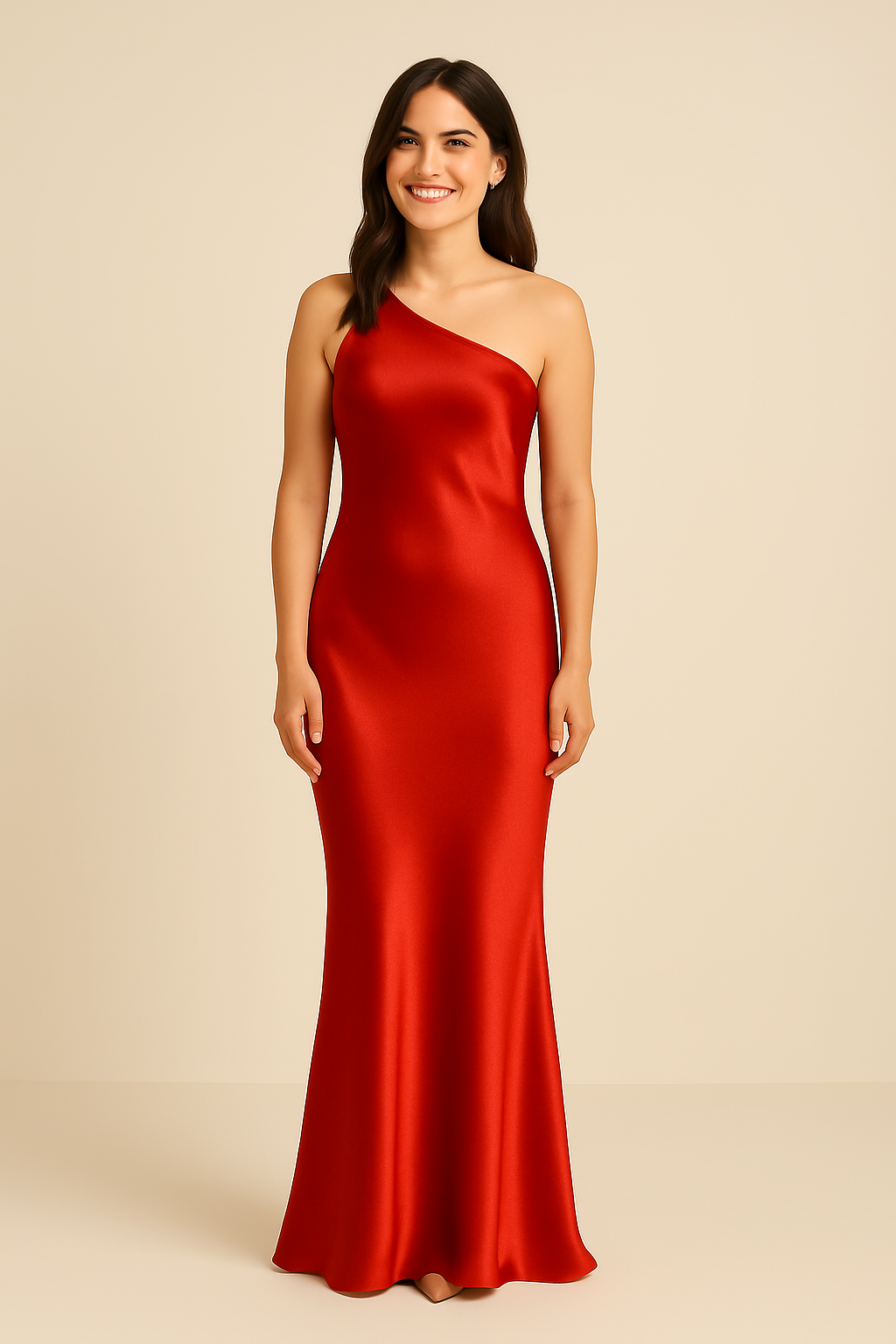 HERBERGER | Festliches Rückenfreies Damen Satinkleid luftig & leicht