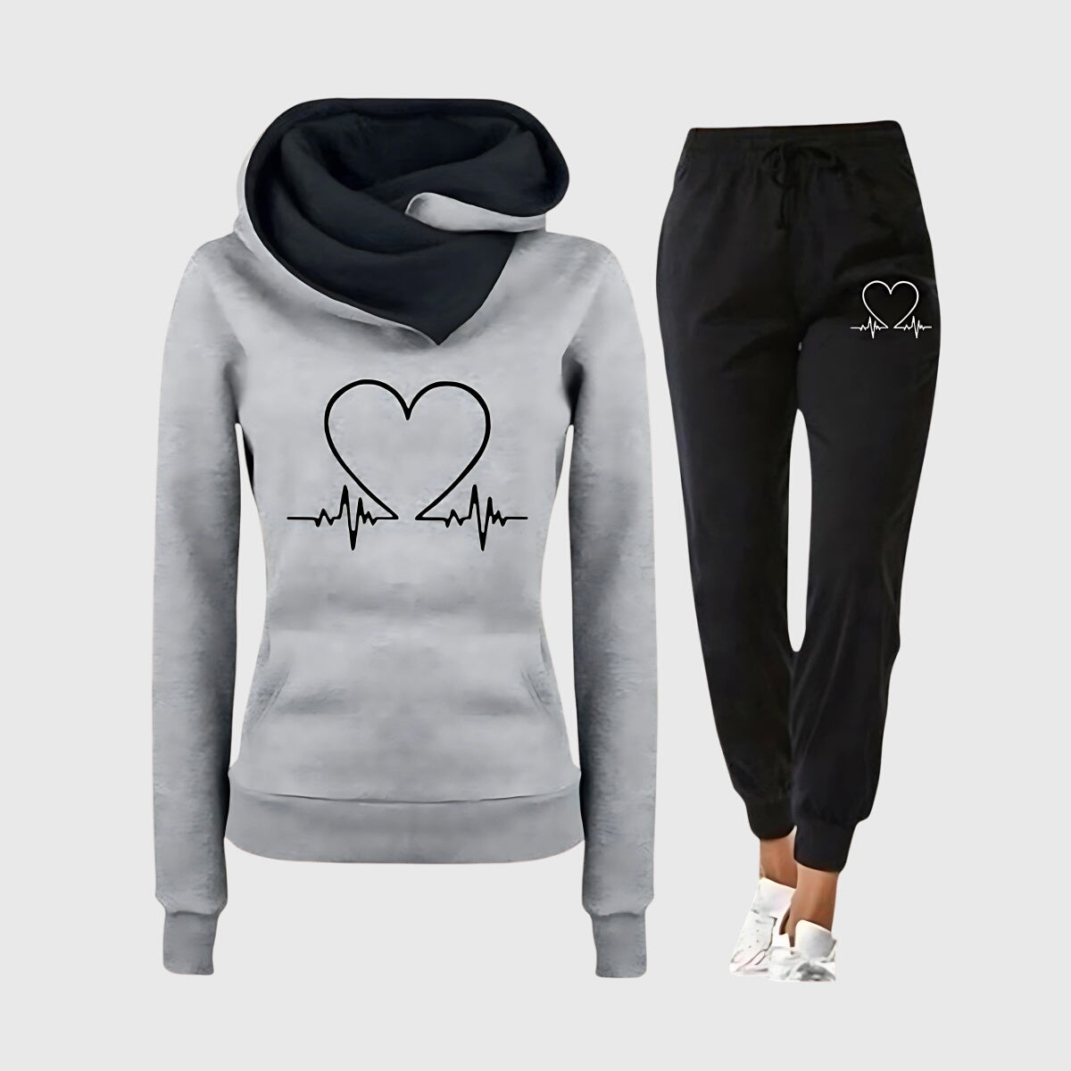 Heartbeat™ Damen Pullover-Jogger-Set