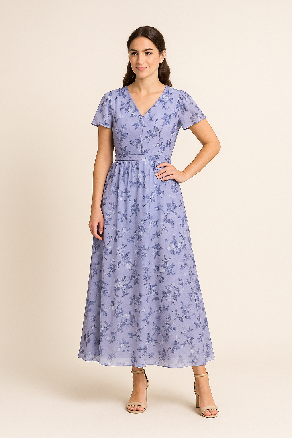 HERBERGER | Atmungsaktives Damen Midikleid elegant für Sommer