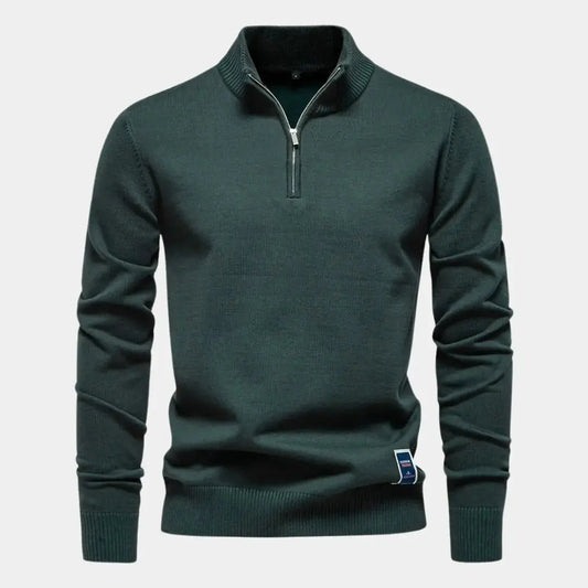 Essential Pullover mit Viertel-Reissverschluss