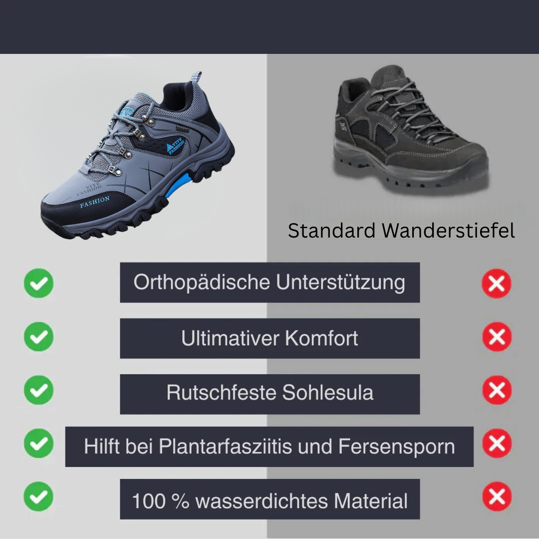 Steinpfad Wanderschuh