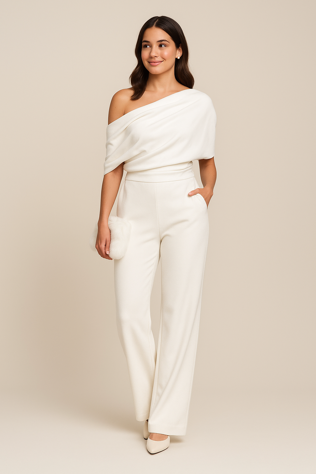 HERBERGER | Damen Jumpsuit Frühling mit Knopfleiste und Bindegürtel