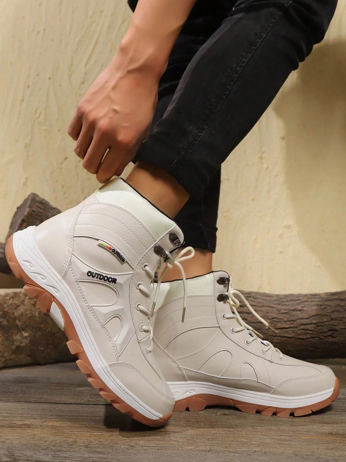 Lichtspur Wanderschuh