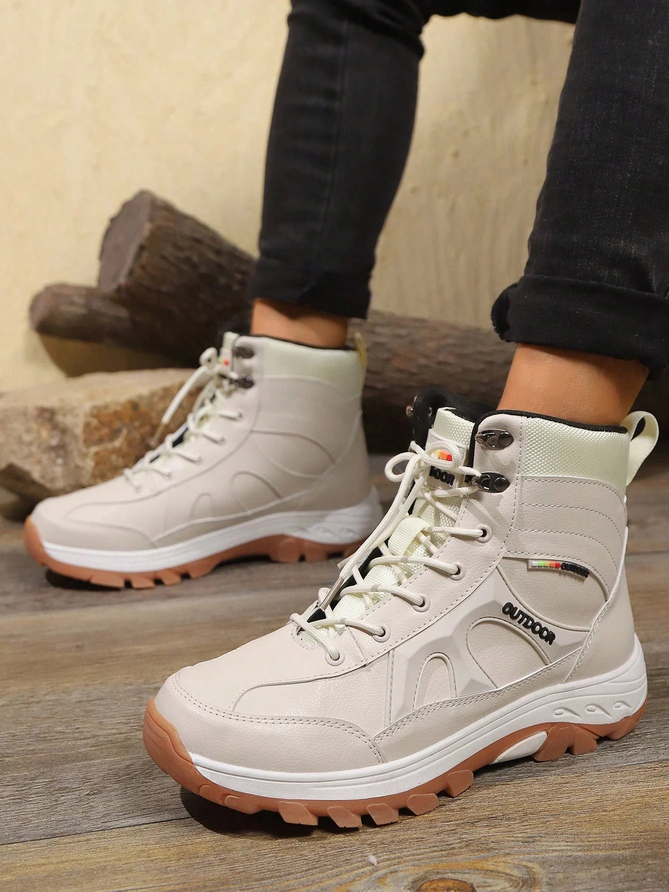 Lichtspur Wanderschuh