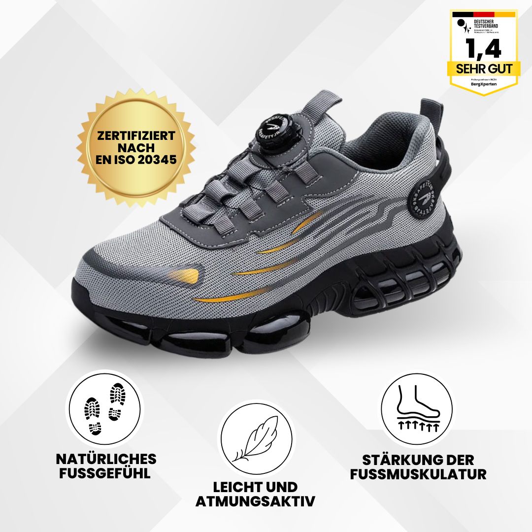SafeStep - ergonomischer und schmerzlindernder Sicherheitsschuh - Zertifiziert nach EN ISO 20345