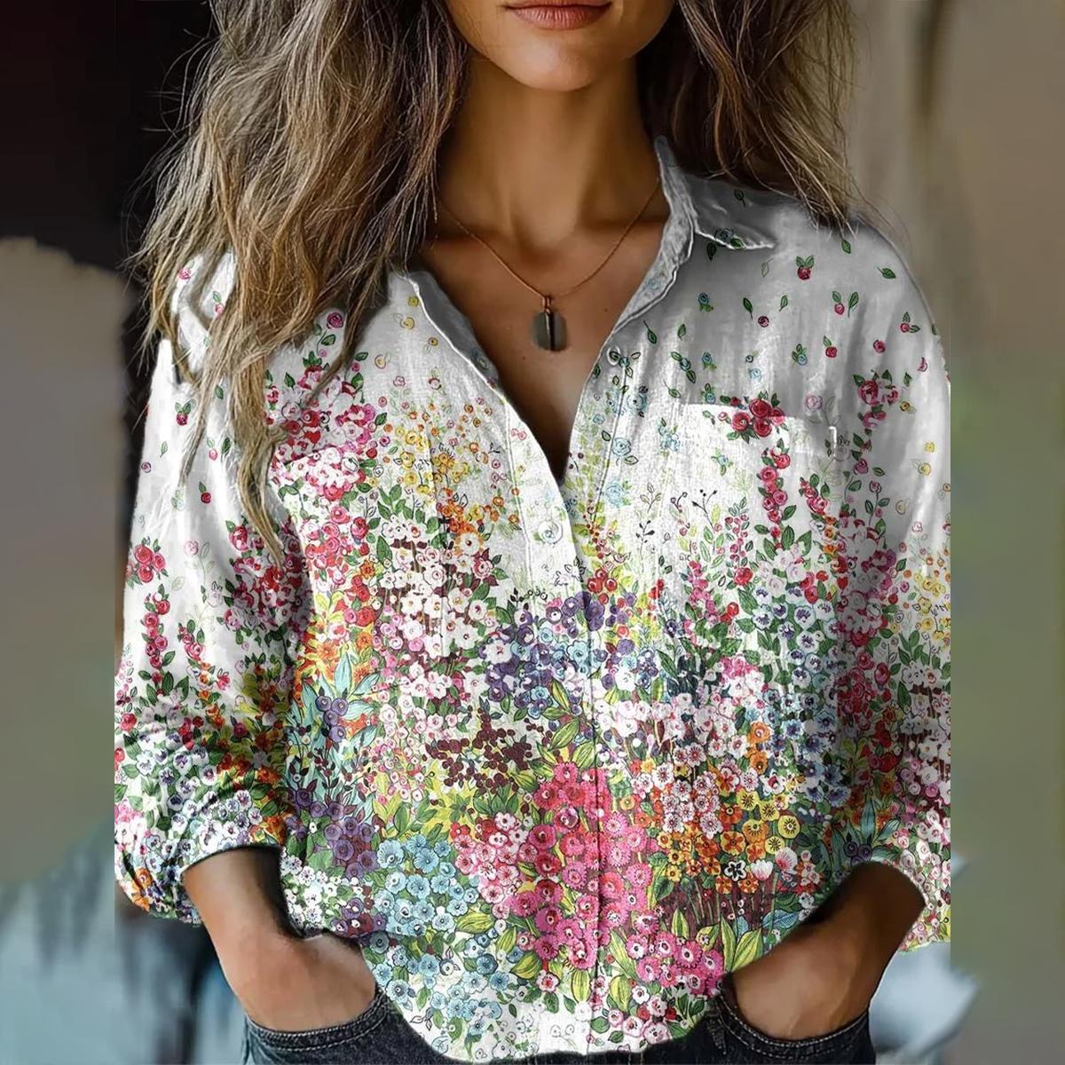 Blütenkunst Hemd