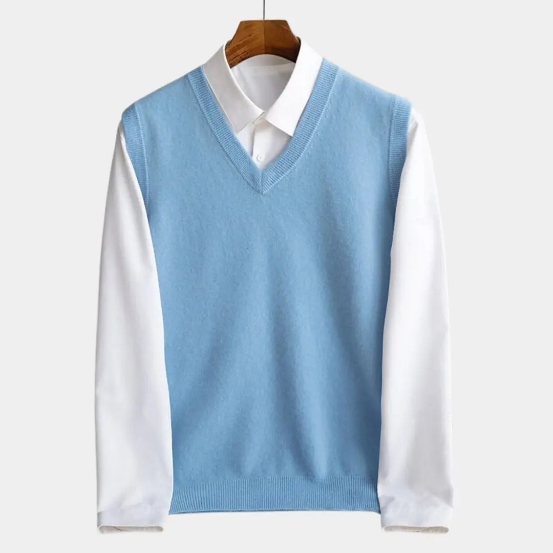 Pulloverweste aus 100% Merinowolle
