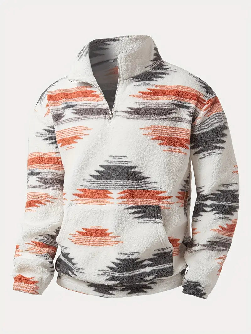 Clinton – Sweatshirt Mit Halbem Reissverschluss Und Stehkragen