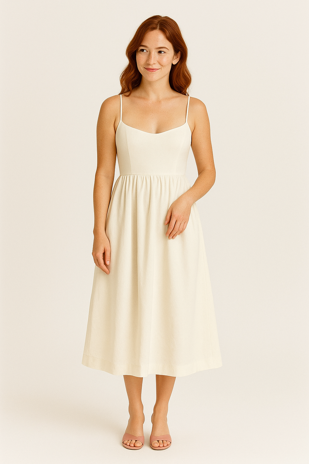 HERBERGER | Atmungsaktives Damen A-Linien Midikleid