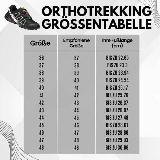ORTHOTREKKING Ergonomische Entlastungs -Trekkingschuhe