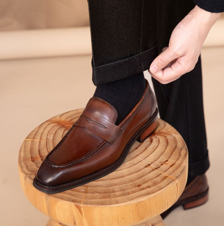 Citi Leder Sattel Loafers