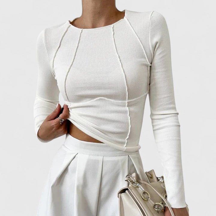 Rozminda™ Schmeichelndes Langarm-Top