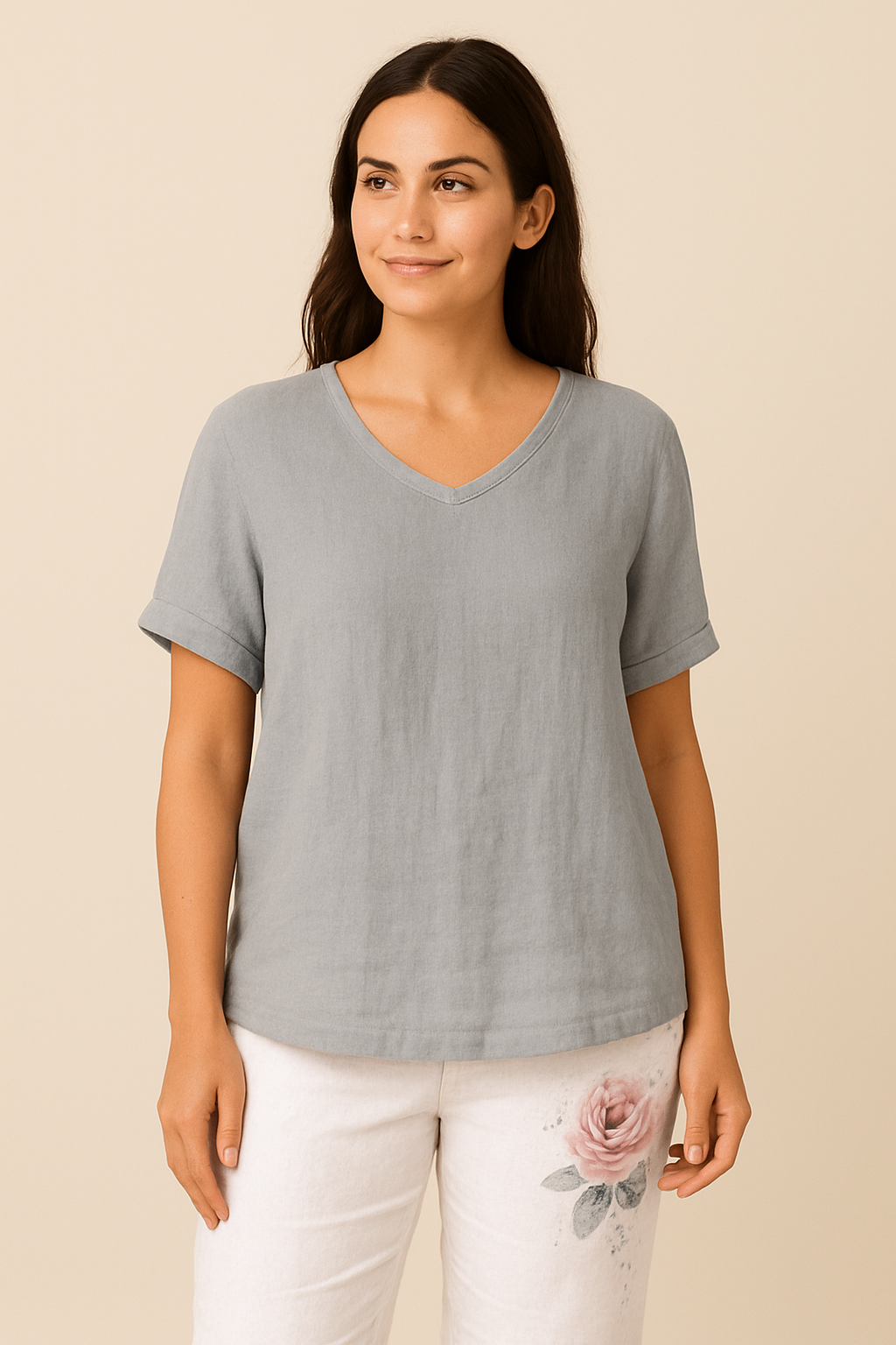 HERBERGER | Jeanny Bluse aus Baumwoll-Leinen für Alltag & Freizeit