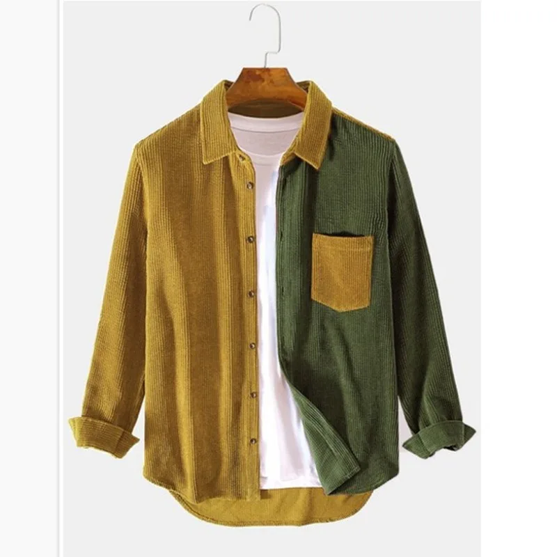 Geraldus Spleiss Hemd aus Cord mit Knopfleiste