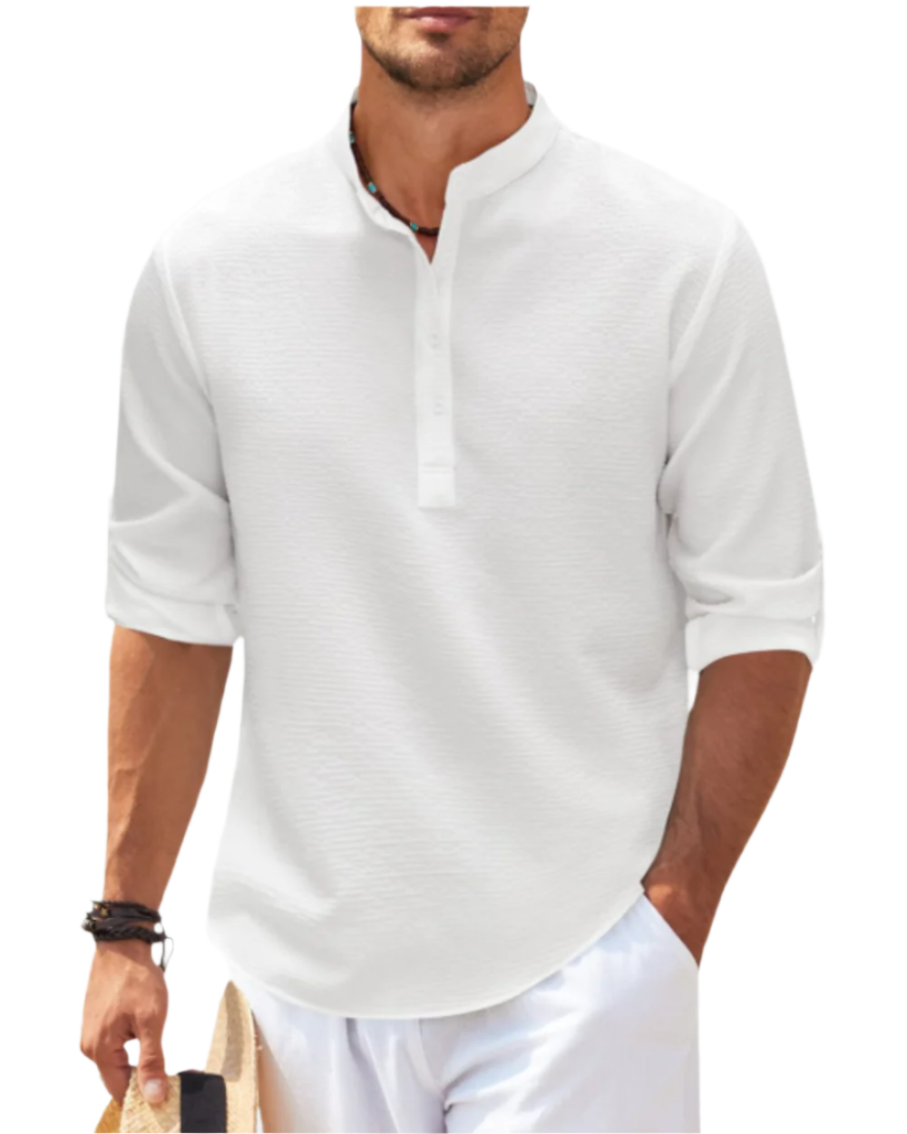 Taglicht Herren Langarm Polo-Shirt