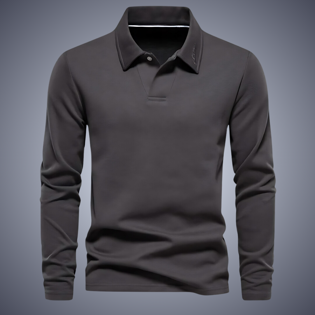 Küstenzeit Herren Langarm Polo-Shirt