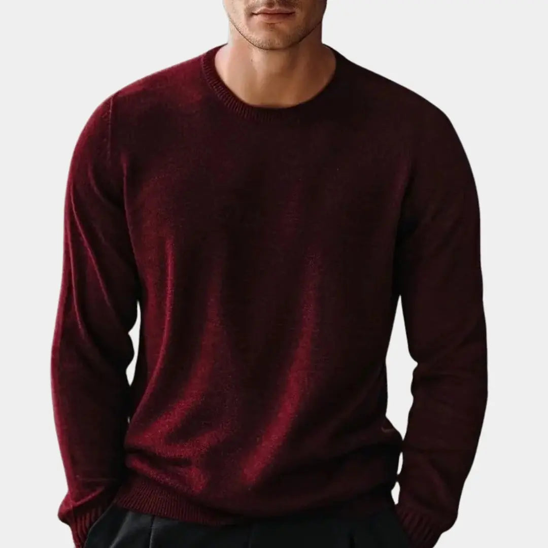 Strickpullover mit Rundhalsausschnitt