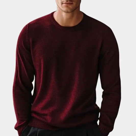 Strickpullover mit Rundhalsausschnitt