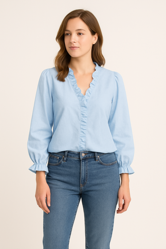 HERBERGER | Damen Chic Bluse mit elastischem Material luftig & leicht