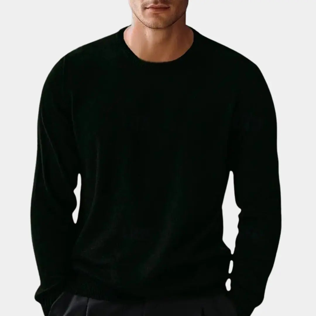 Strickpullover mit Rundhalsausschnitt