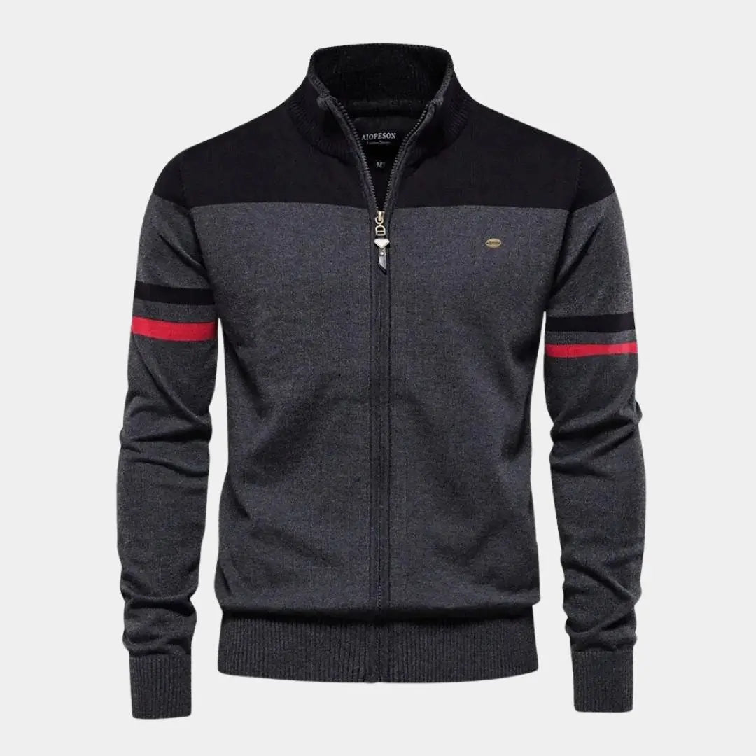 Strickjacke Pullover mit Reissverschluss