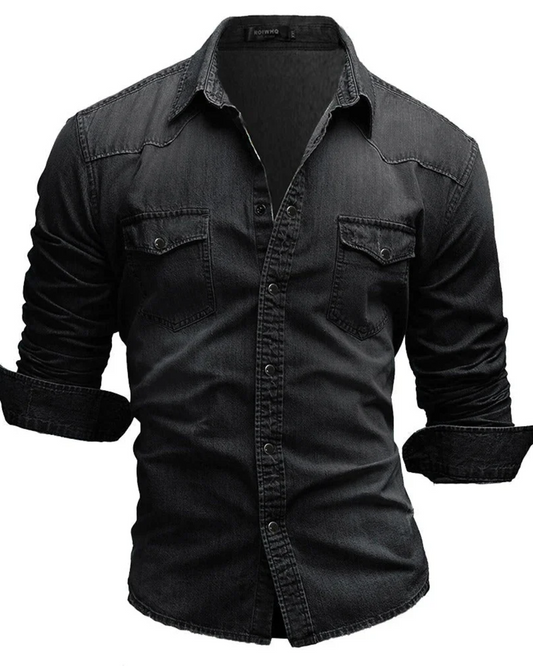 Fadenspiel Herren Denim-Shirt