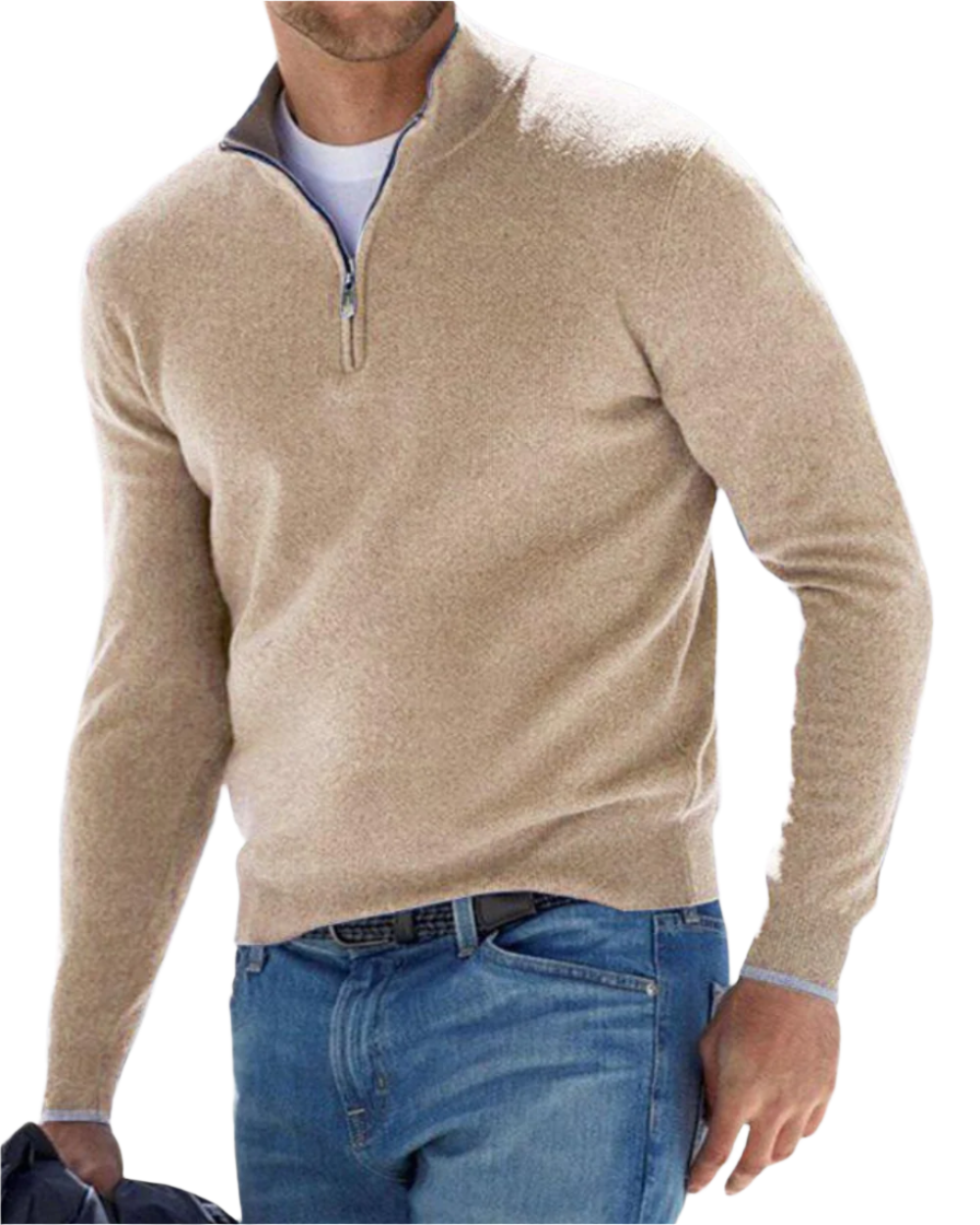 Eleganter Zip-Pullover