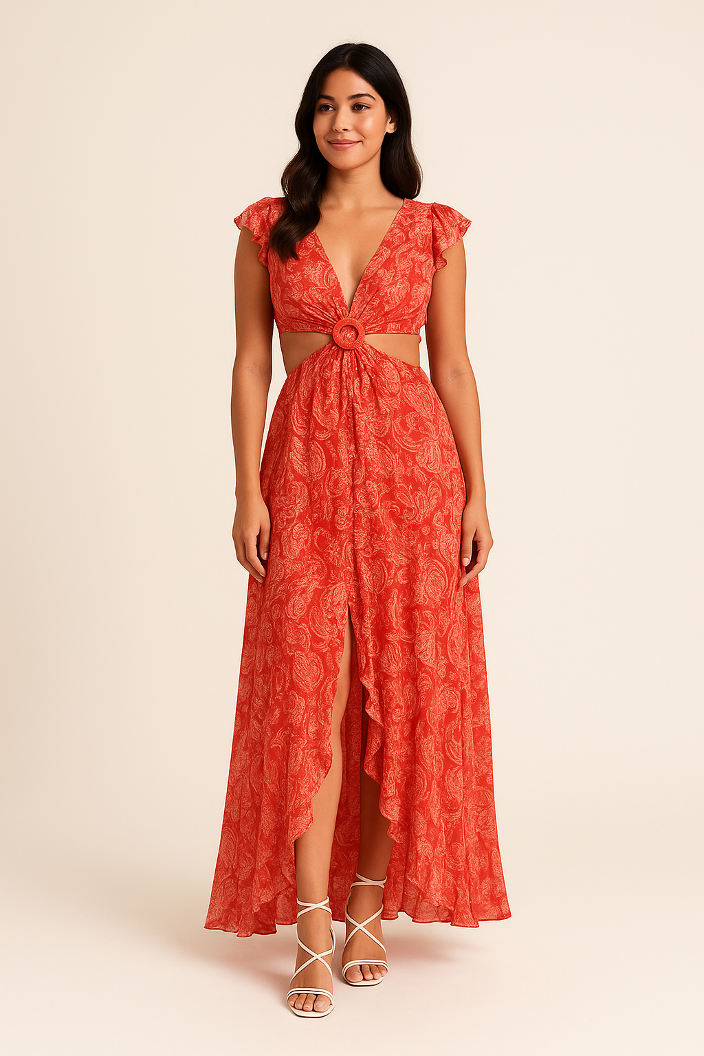 HERBERGER | Damen Maxikleid mit Blumenprint - luftig & leicht