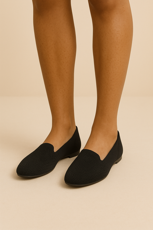 HERBERGER | Damen Slipper-Loafer aus Strick für Arbeit & Freizeit