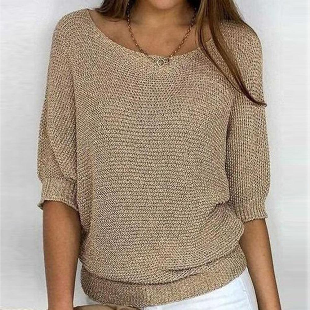 Kastanienwarm Strickpulli