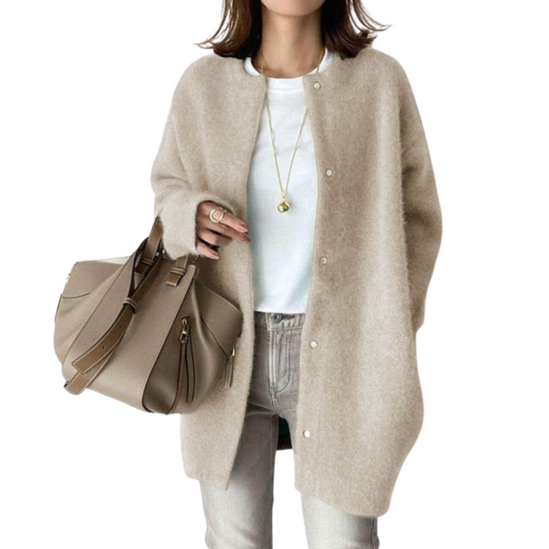 Genevia Eleganter Strick Strickjacke