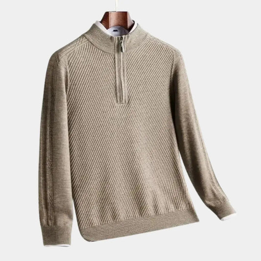 Gestreifter Wollpullover