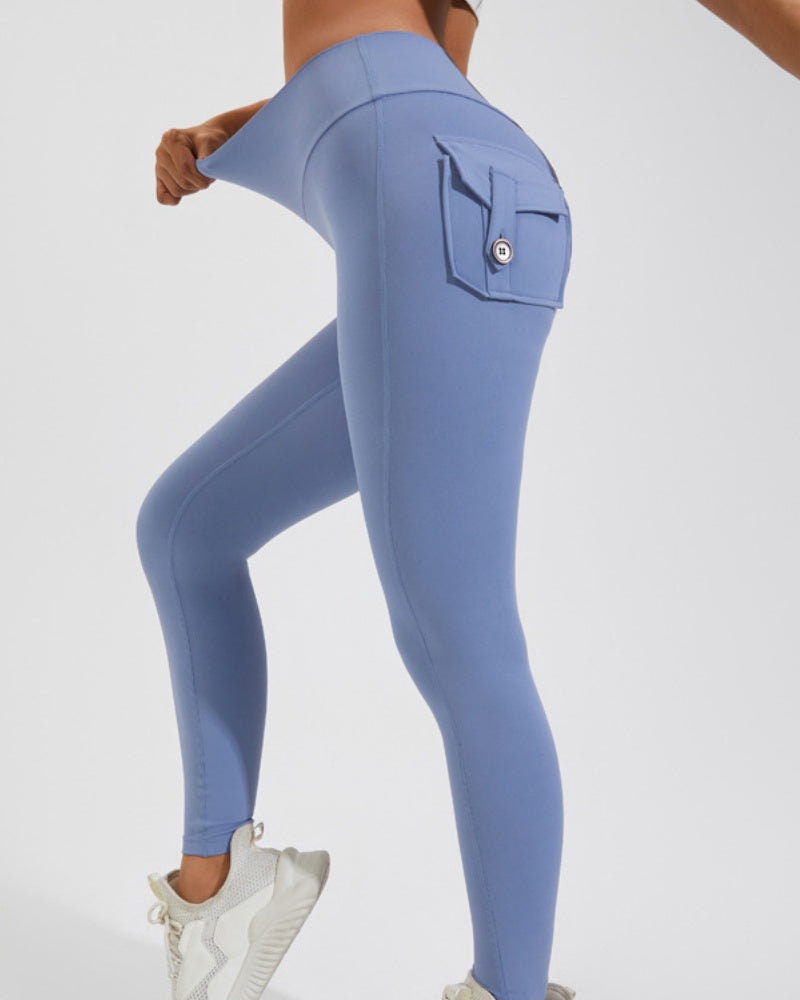 Fitness Leggings mit Cargo Taschen