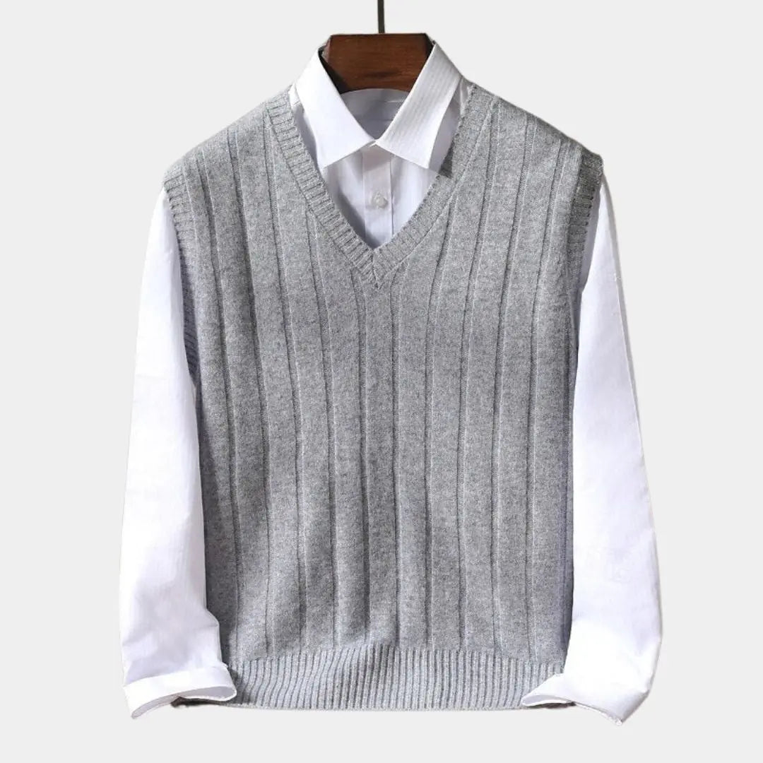 Pullover Weste aus 100% Merinowolle