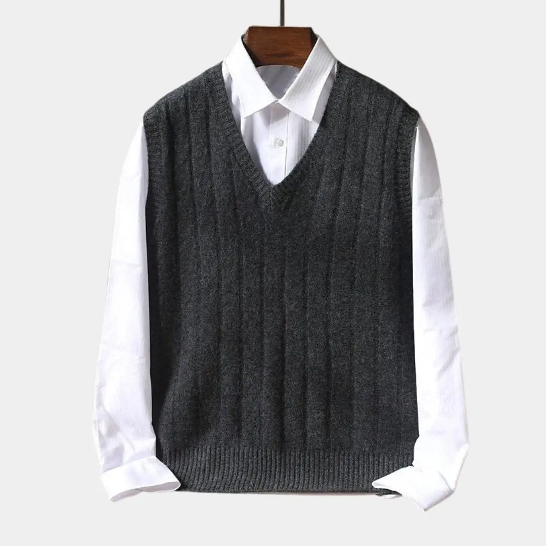 Pullover Weste aus 100% Merinowolle