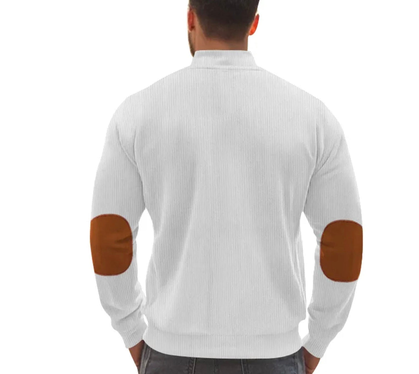 Leo - Corduroy Farbblock Stehkragen Reissverschlussjacke