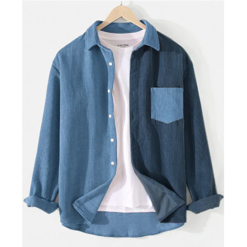 Geraldus Spleiss Hemd aus Cord mit Knopfleiste