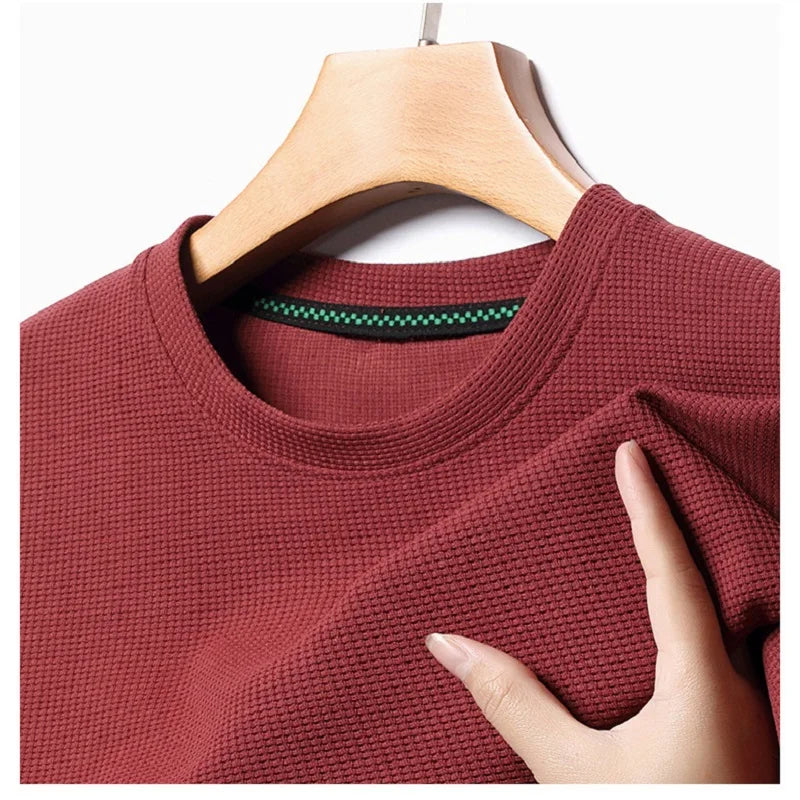 Wabenlook Herren Polo-Shirt