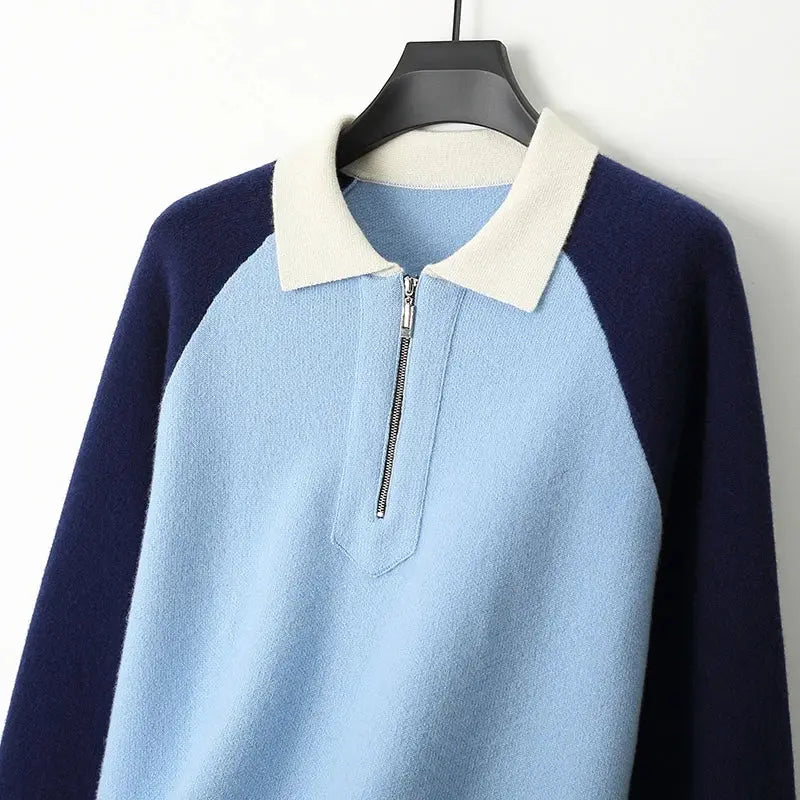 Attraktiver Polo Pullover