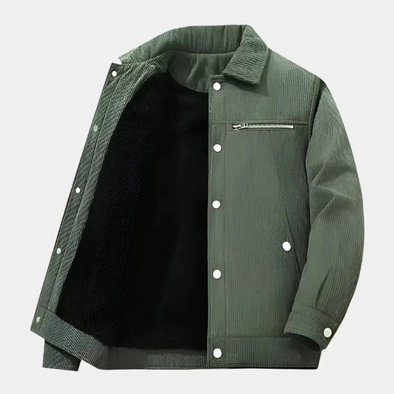 Cordjacke mit Sherpa-Futter