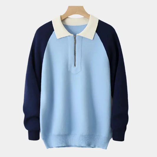 Attraktiver Polo Pullover