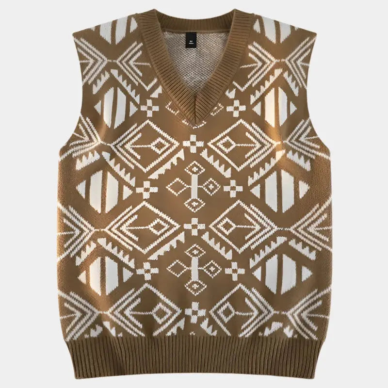 Akademische Retro-Strickweste