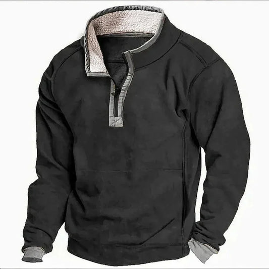 Farley Fleece gefütterter Pullover Mit Reißverschluss
