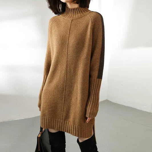 Rollkragenpullover Kleid