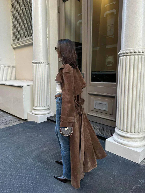 Sophie™ Stylischer Trenchcoat aus Leder