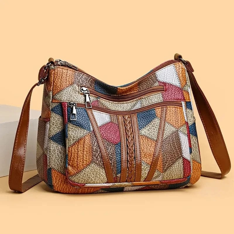 Solara™ Mosaik-Ledertasche