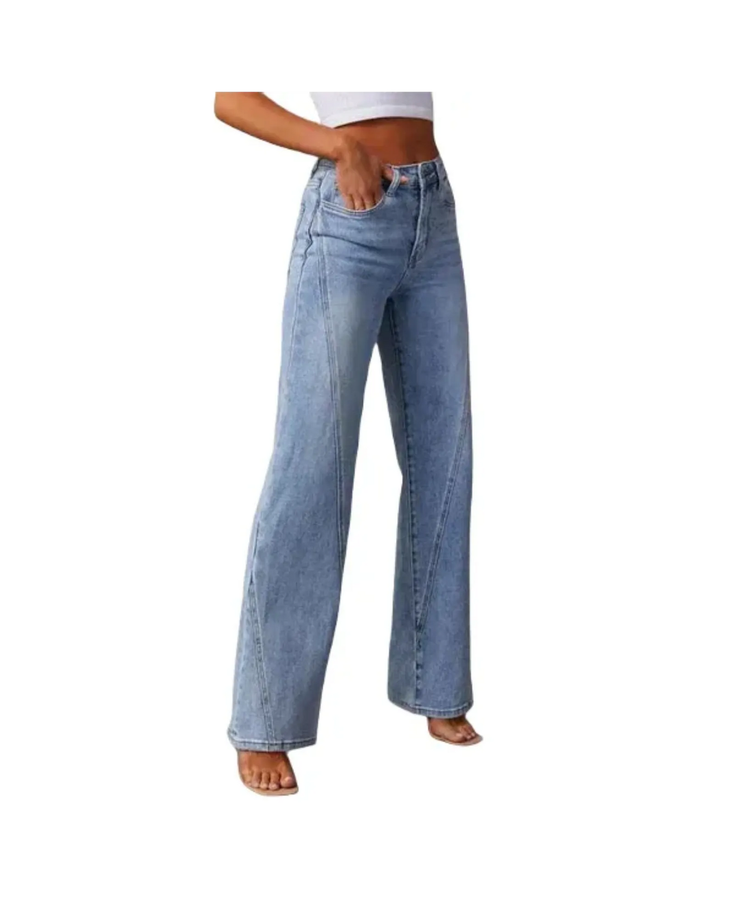 HERBERGER | Damen Wickelkleid blau mit Blumenmuster für Arbeit & Freizeit