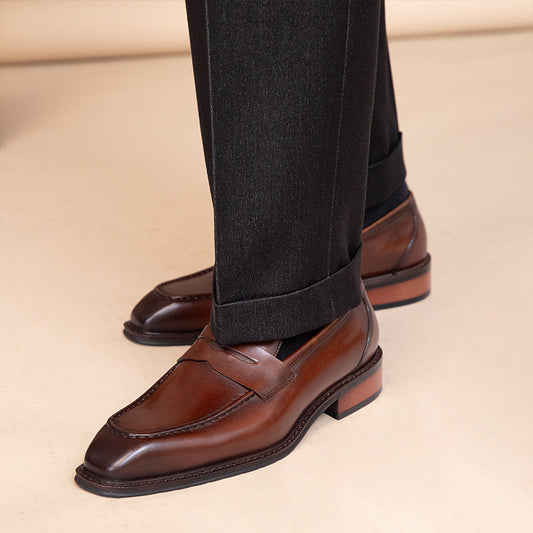 Citi Leder Sattel Loafers